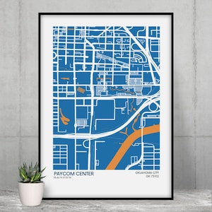 Cadeau Thunder d'Oklahoma City pour fan de la NBA Art mural Thunder d'Oklahoma City Fan de la NBA Cadeau de fan d'Oklahoma City Thunder Cadeau de fan de la NBA
