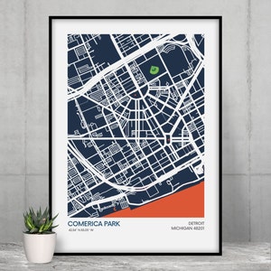 Detroit Tigers Gift for MLB Fan Detroit Tigers Wall Art MLB Fan Detroit Tigers Fan Gift MLB Fan Gift