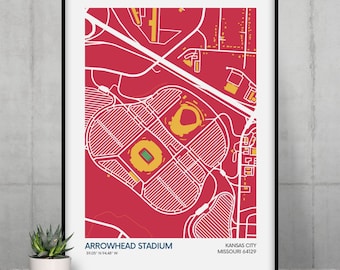 Kansas City Chiefs Gift for NFL Fan Kansas City Chiefs Wall Art NFL Fan Kansas City Chiefs Fan Gift NFL Fan Gift