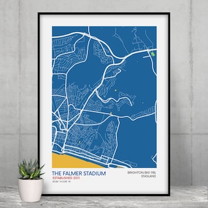 Brighton & Hove Albion Cadeau pour fan de football Brighton Hove Albion Wall Art Football Fan Brighton Hove Albion Fan Gift Football Fan Gift