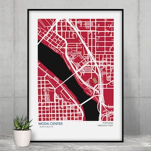 Cadeau Trail Blazers de Portland pour fan de la NBA Art mural Trail Blazers de Portland, Fan de la NBA, Cadeau pour les fans des Trail Blazers de Portland, Cadeau pour les fans de la NBA