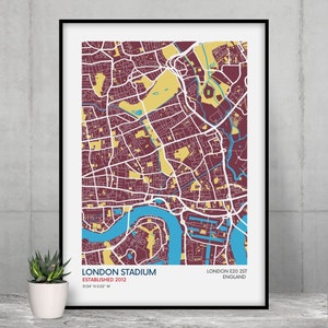 Cadeau de West Ham United pour fan de football West Ham United Wall Art Fan de football West Ham United Fan Gift Football Fan Gift