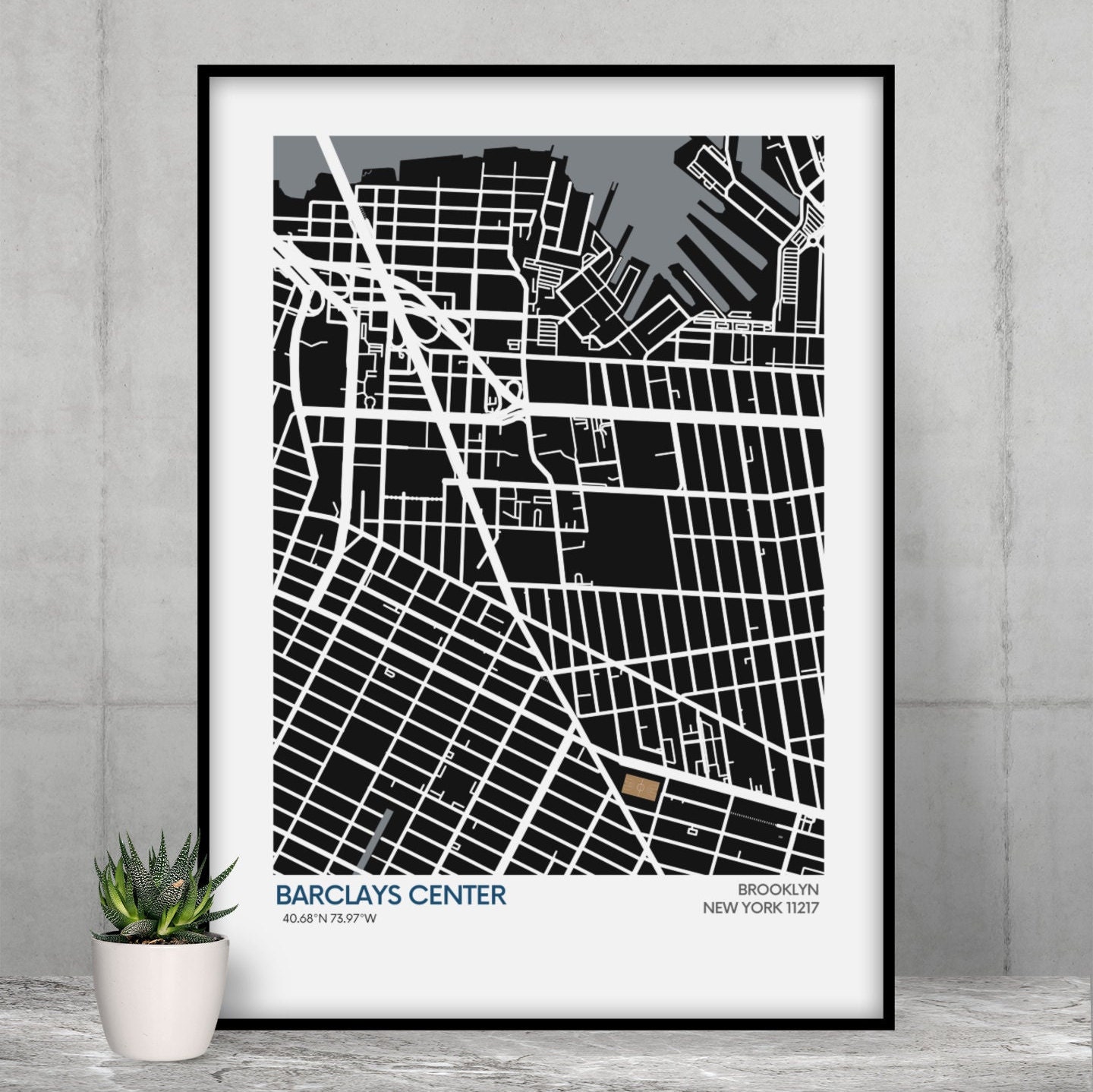 Brooklyn Nets Gift for NBA Fan Brooklyn Nets Wall Art NBA Fan Brooklyn Nets Fan Gift NBA Fan Gift