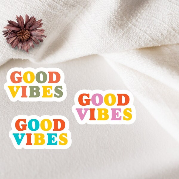 Good Vibes Sticker - Vinyl Aufkleber - Journal Sticker - Laptop - Planer Sticker - for hydroflask - aufkleber trinkflasche - sticker quotes