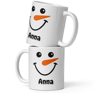 Personalized Snowman Mug with Name - Snowman - Christmas Mug - Christmas Cup - Hot Chocolate Mug - Winter Mug - Mug with Name