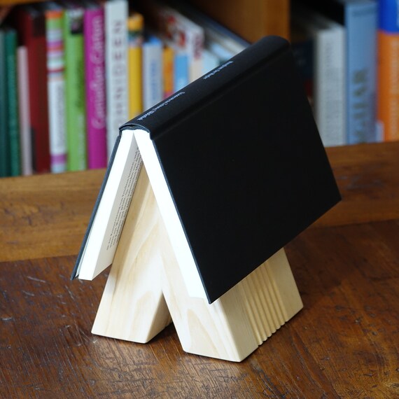 Dreieckiger Buchständer Aus Holz - Seitenablage Für Bücher & Lehrbücher