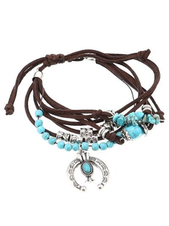 Turquoise Charm Bracelet Set