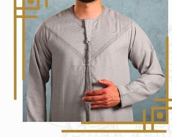 Thobe Omani , Dishdash , Islamitische herenkleding , Dashadeesh Omani , Thowb Omani ثوب عماني أصلي , دشداش , أثواب شتوية ربيعية Jubbah, Jubba .