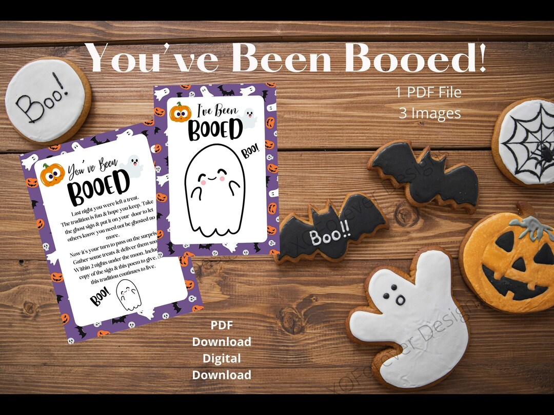 You've Been Booed | Halloween Boo Printable | Halloween Activity ...