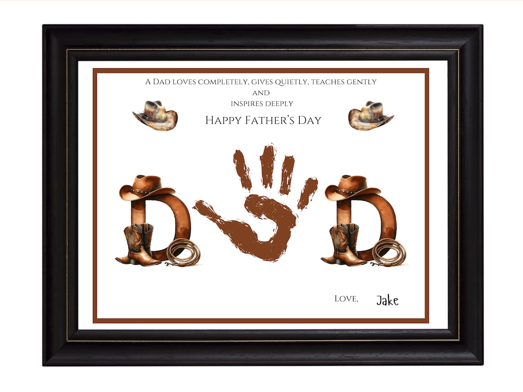 Cowboy Father's Day | Father's Day Handprint Craft | Father's Day Poem ...