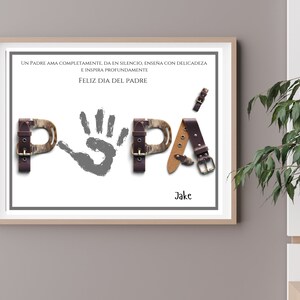 Papa/Papi Father&#39;s Day | Papa/Papi Handprint Craft | Feliz Dia Del Padre | First Father&#39;s Day | Father&#39;s Day Keepsake | Dad Poem | Handprint