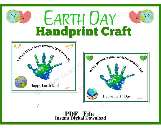 Earth Day Printable Craft for Preschool Toddlers, I've Got the Whole ...