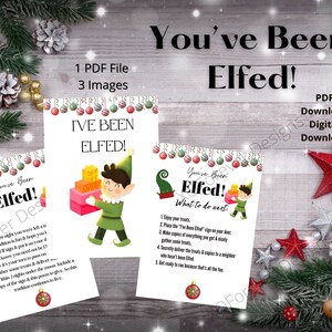 Sei stato trasformato in un elfo / Elfo di Natale stampabile / Attività natalizia / Natale in ufficio / Natale nel quartiere / Taggati / Buone feste