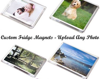 Personalised Photo Fridge Magnets - Upload Any Photo - Choice of Sizes