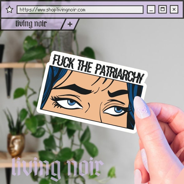 F*ck The Patriarchy Sticker | Reproductive Rights Sticker | Roe v Wade Sticker | Eye Roll Pop Art Sticker | Women’s Rights Sticker | Gift