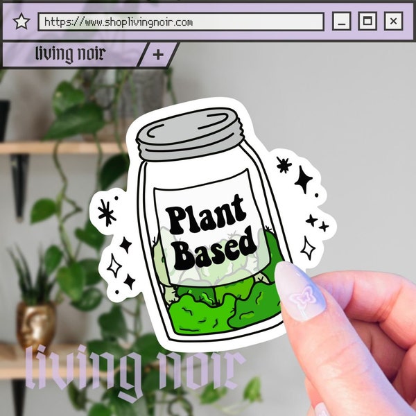 Plant Based Weed Jar Sticker | Funny | Marijuana Sticker | Cannabis Sticker | Smoke Weed | Medicated | Don't Panic It's Organic | 420