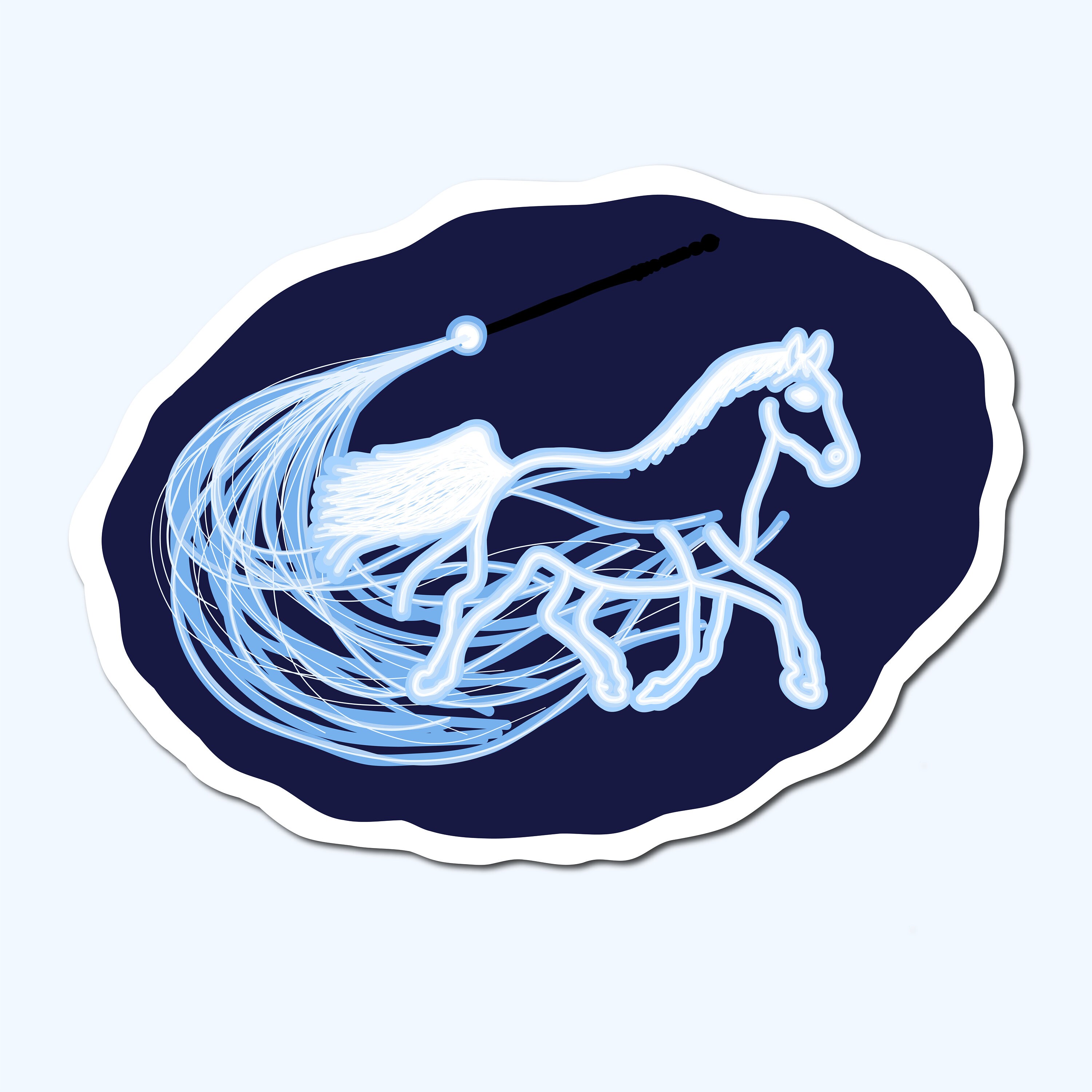 Discover Stallion Patronus - Harry Potter Sticker