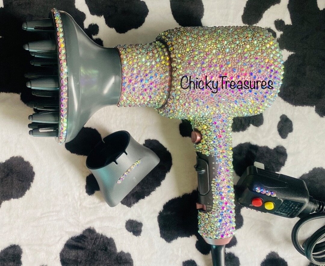 Bling Bling Travel Size Blow Dryer, Bedazzled Customized Flawless Hair