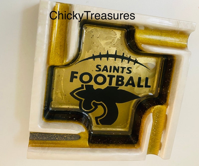 Handcrafted Cigar Ashtray, NFL Gift Set, 420 Gift, Football Stoner