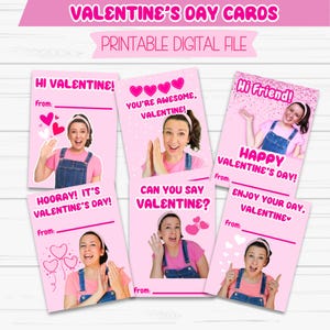 Ms Rachel Valentinstagskarten, Valentinstagskarten für die Schule, rosa, PDF, digitaler Download