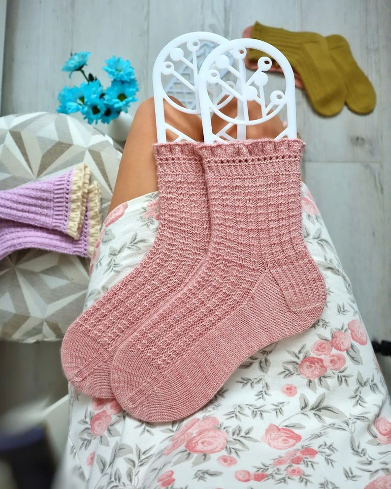 Women's Socks For Christmas Knitted socks for women Knitt Socks Handmade Wool socks Hand Knitted Wool Socks Knitted Wool Socks image 3