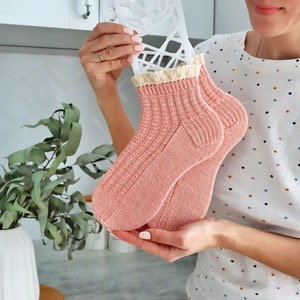 Women's Socks For Christmas Knitted socks for women Knitt Socks Handmade Wool socks Hand Knitted Wool Socks Knitted Wool Socks image 4