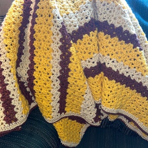 Golden Slumbers Afghan Blanket Cozy Warm Throw