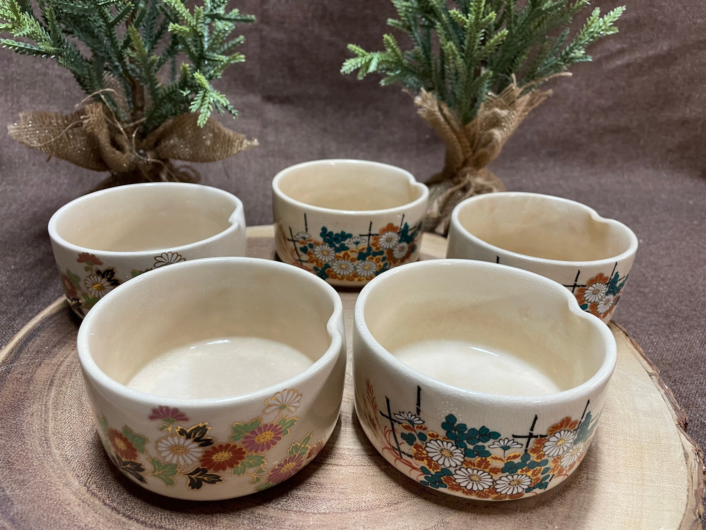 Vintage Japanese Bowls in Two Designs of Chrysanthemums and Etsy