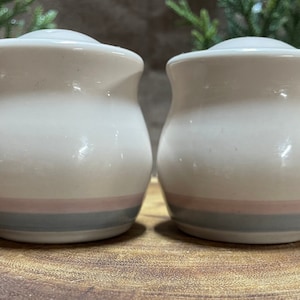Pfaltzgraff “Aura Pink” salt and pepper shakers