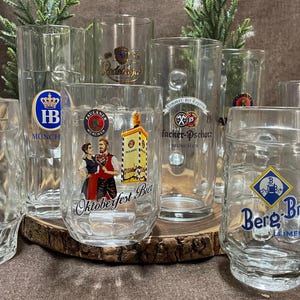 German Beer Glass Mug Collection. Choose from 8 Different Breweries.