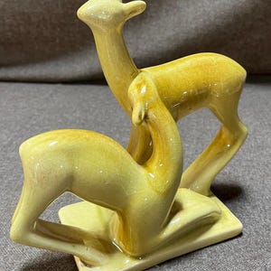 Majestic Art Deco fawn tabletop figurine