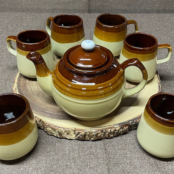 Stoneware Tea Set Etsy