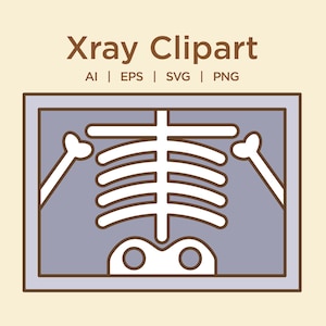 Xray Svg Clipart, Xray Png, Eps, Ai, medische Xray Vector Image, Instant Download