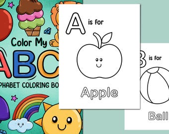 Alphabet Coloring Pages, ABC Letter Activity (Printable)