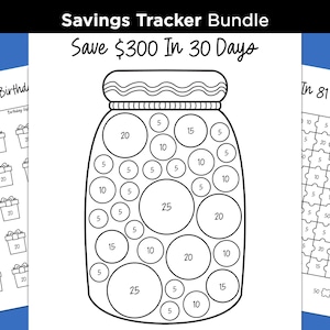 Saving Tracker Printable, Money Saving Challenge, Money Tracker, Printable Saving Sheet, Saving Goals Planner, Money Tracker