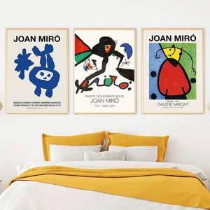 Set Of 3 Prints, , Joan Miro Poster , Joan Miro Wall Art , Joan Miro Print ,Gallery Wall Art Prints,Set of Three Wall Art,Miro Print Set