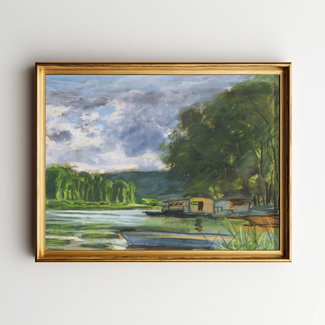 Claude Monet Banks of the Seine Near Jeufosse 1884 Oil Painting ...