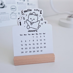 2025 Calendar Cards | Monthly Planner Stickers|Monthly Planner Cards|Calendar Journalling Cards | Minimal Mini Calendar Cards| Desk Calendar