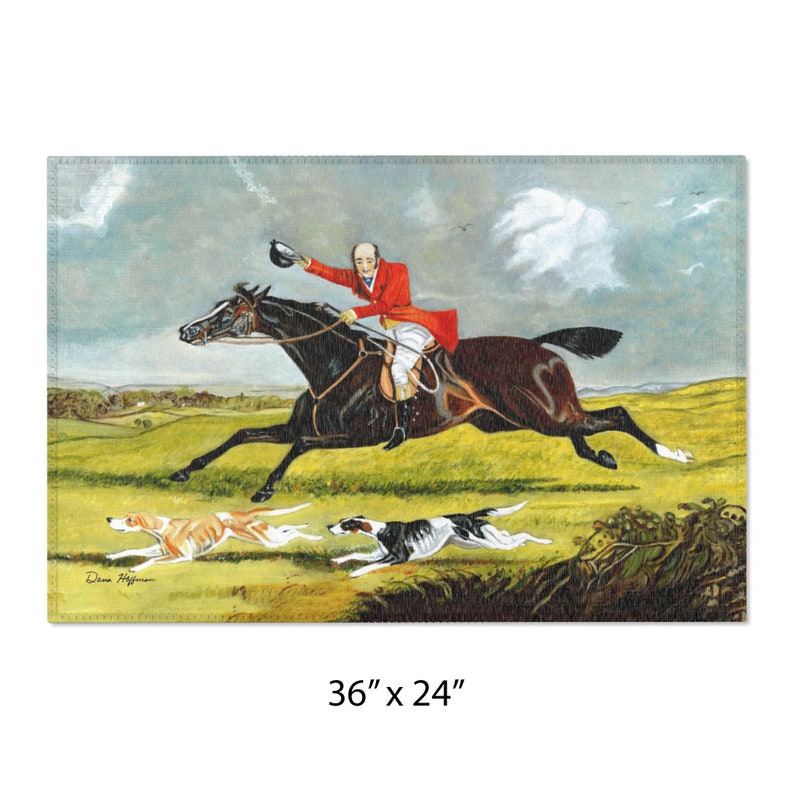 Texture Fox Hunt Rug Talley Ho Hunt Rug, Fox Hunt, 18th Century, Home Decor, Primitive Art ...
