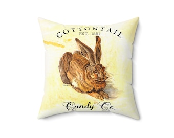 Rabbit Pillow l Bunny Pillow l Easter Pillow l Home Decor l Easter Decor