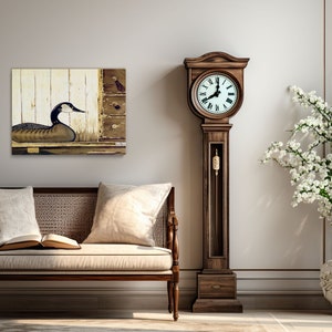 Goose Picture l Duck Picture l Primitive Duck Picture l Country Duck Picture l Rustic Duck Picture  l Duck l Goose  - Canvas Gallery Wrap