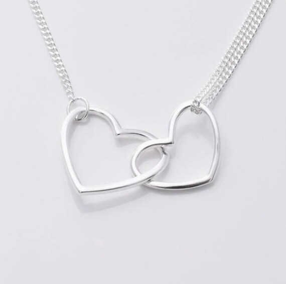 Heart necklace that connects deals