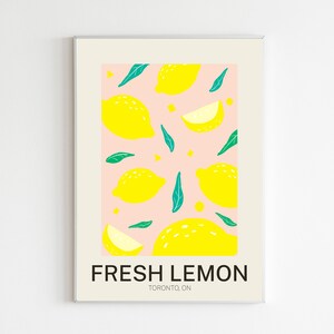 Fresh Lemon Wall Poster