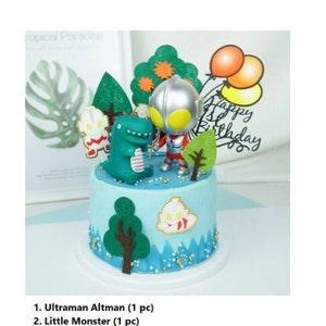 Ultraman Altman 8pcs Cake Topper Set