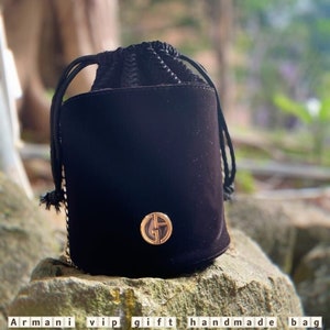 Handmade Giorgio Armani VIP Beauty Cosmetic Bag convert Handbag