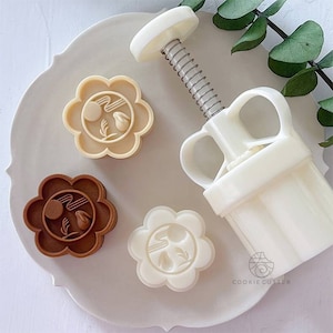 50-63g Rabbit Mooncake Mold Set