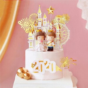 Castle Ferris Wheel Cake Topper Cake Topper Set
