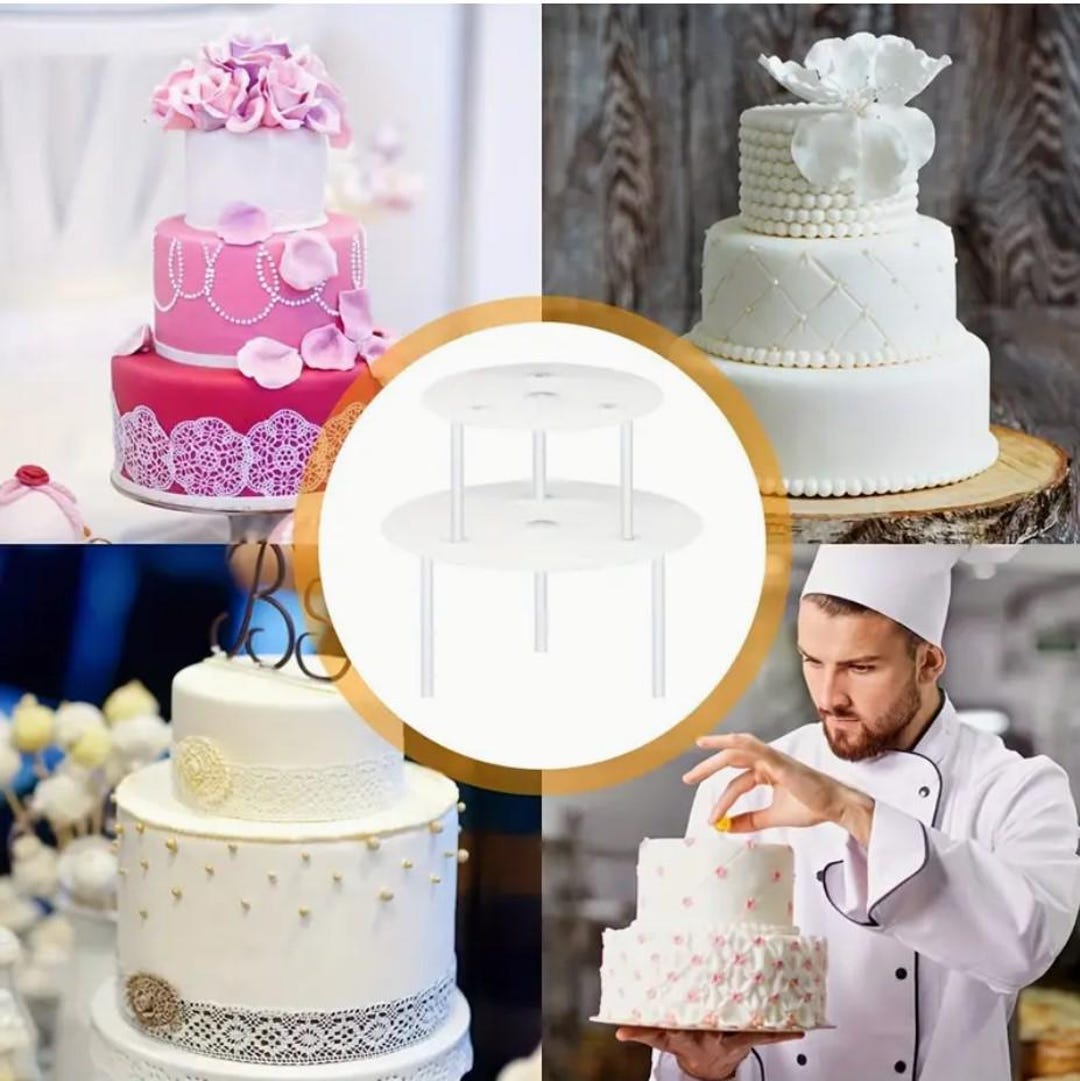 16pcs Cake Tier Supports Set, Multi-layer Cake Support Set (white) - Etsy
