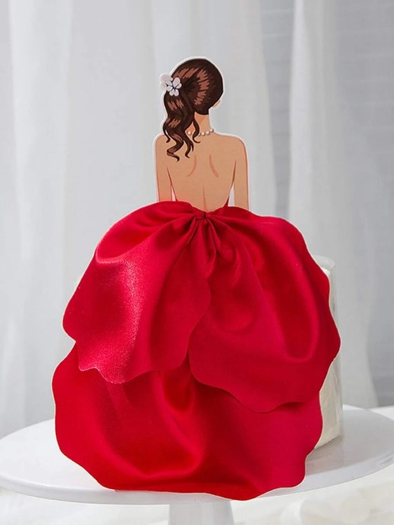 knee length dresses for ladies Girl Dress Theme Cake – Bento Cakes Noida
