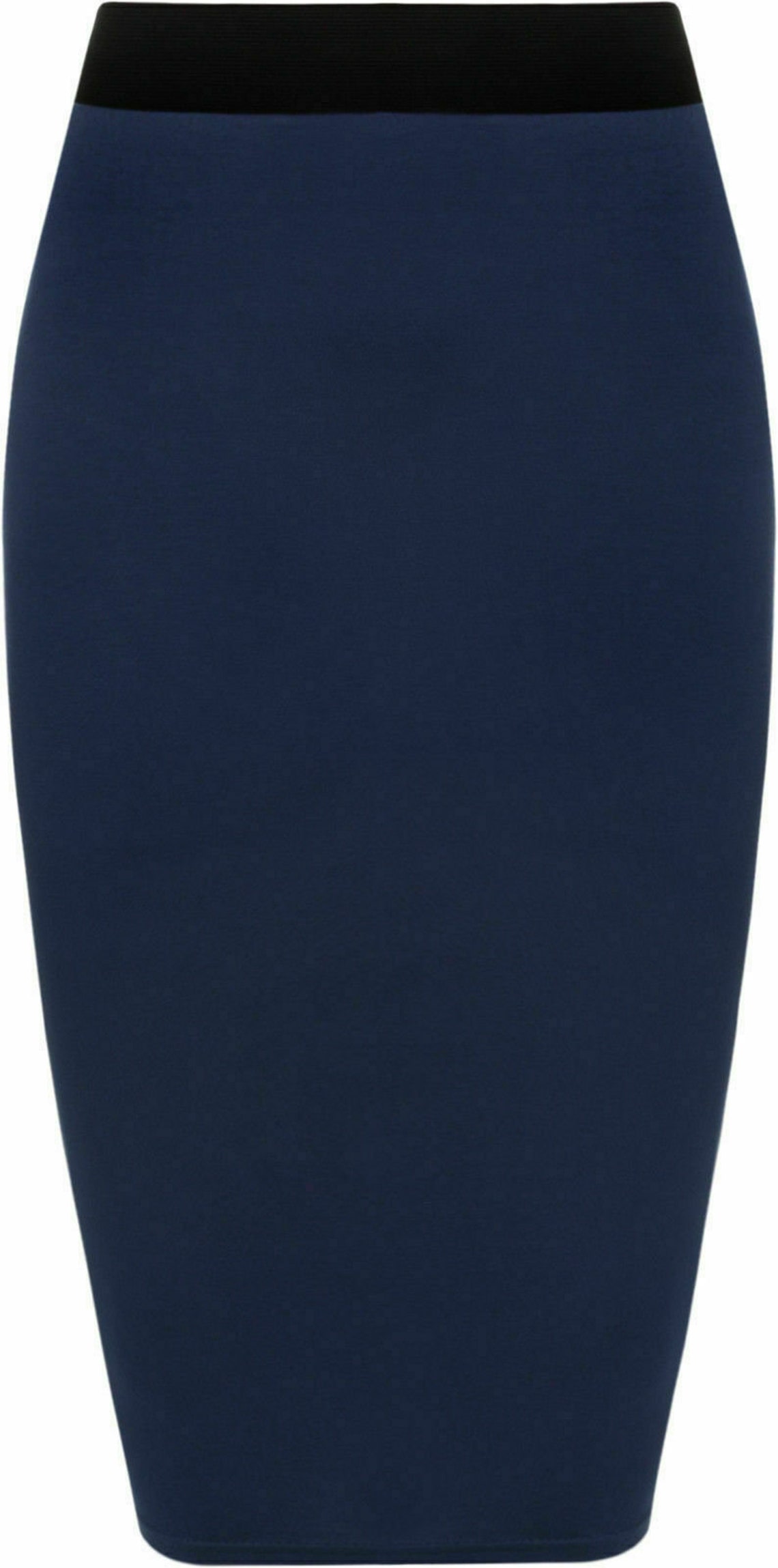 Womens Midi Pencil Skirt Ladies Plus Size Bodycon Office Skirt Etsy UK
